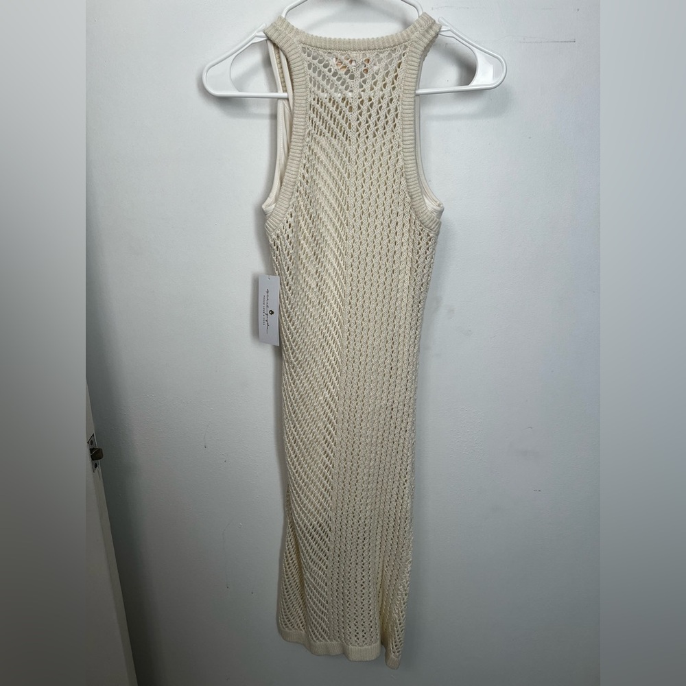 Spiritual Gangster Kinsley Cream Crochet Dress with removable under dress - Picture 4 of 6